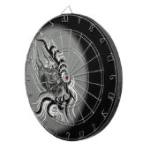 China Dragon in Tattoostyle Dartbord (Voorkant Rechts)