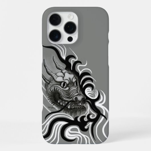 China Dragon in Tattoostyle iPhone Hoesje (Achterkant)