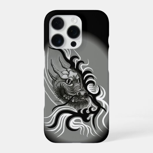 China Dragon in Tattoostyle iPhone Hoesje (Achterkant)