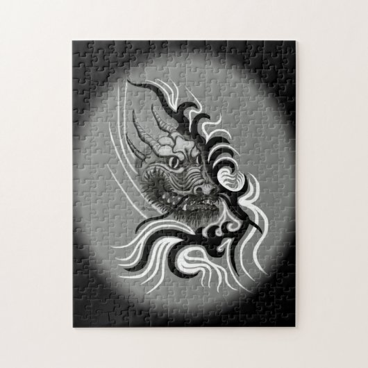 China Dragon in Tattoostyle Legpuzzel (Verticaal)