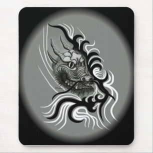 China Dragon in Tattoostyle Muismat