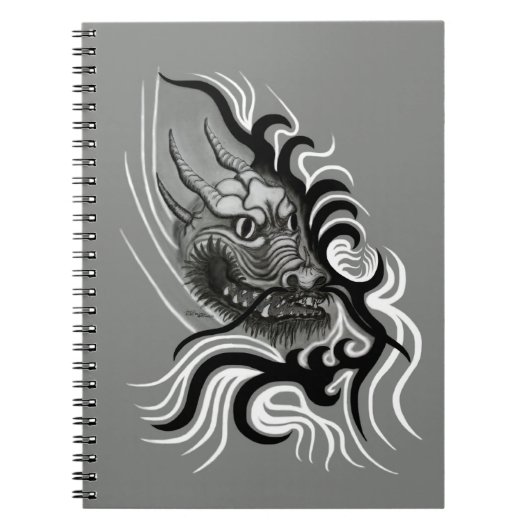 China Dragon in Tattoostyle Notitieboek (Voorkant)