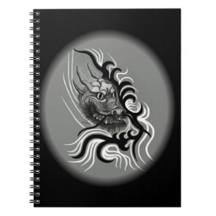 China Dragon in Tattoostyle Notitieboek