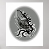 China Dragon in Tattoostyle Poster (Voorkant)