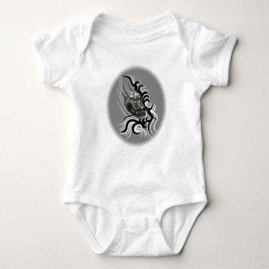 China Dragon in Tattoostyle Romper (Voorkant)