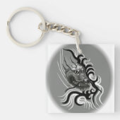 China Dragon in Tattoostyle Sleutelhanger (Voorkant)