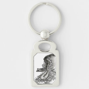 China Dragon in Tattoostyle Sleutelhanger