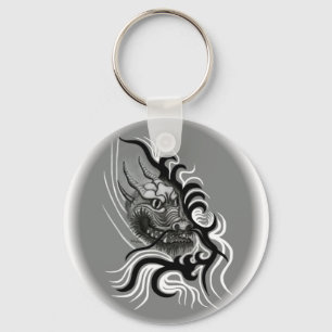 China Dragon in Tattoostyle Sleutelhanger