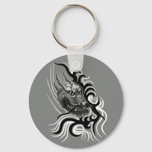 China Dragon in Tattoostyle Sleutelhanger