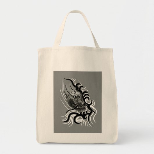 China Dragon in Tattoostyle Tote Bag (Voorkant)