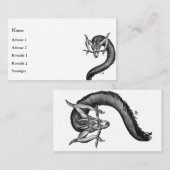 China Dragon in Tattoostyle Visitekaartje (Voorkant / Achterkant)