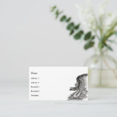 China Dragon in Tattoostyle Visitekaartje (Staand voorkant)