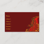 China Dragon in Tattoostyle Visitekaartje (Voorkant)