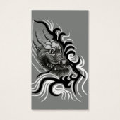 China Dragon in Tattoostyle Visitekaartjes (Achterkant)