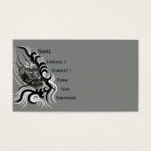China Dragon in Tattoostyle Visitekaartjes (Voorkant)