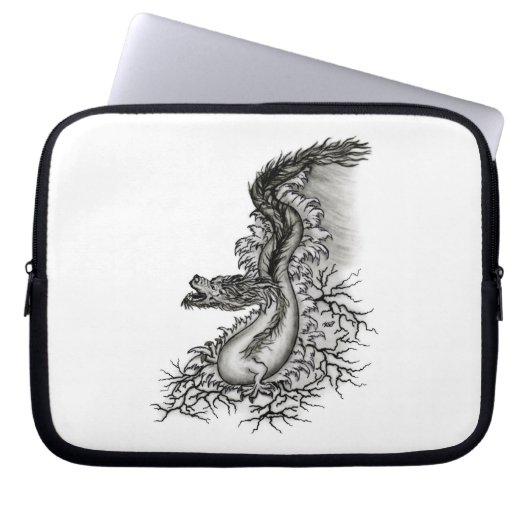 China-Dragon Laptop Sleeve (Voorkant)