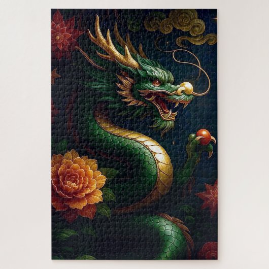 China Dragon-puzzel Legpuzzel (Verticaal)
