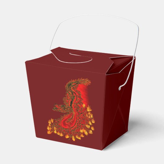 China Dragon red and gold design Bedankdoosjes (Voorkant Zijde)
