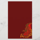 China Dragon red and gold design Briefpapier (Voorkant)