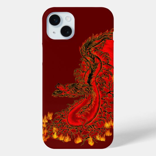 China Dragon red and gold design Case-Mate iPhone Case (Achterkant)