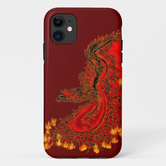 China Dragon red and gold design Case-Mate iPhone Case (Achterkant)