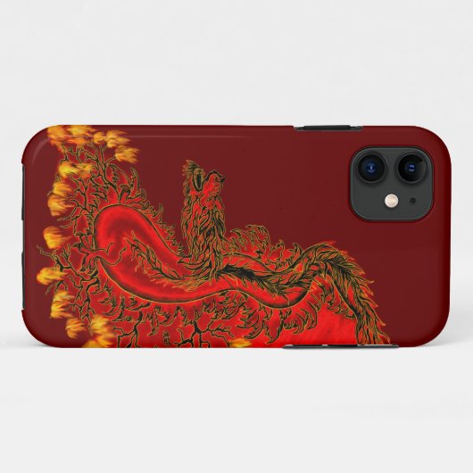 China Dragon red and gold design Case-Mate iPhone Case (Achterkant (horizontaal))