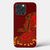 China Dragon red and gold design Case-Mate iPhone Case (Achterkant)