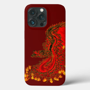 China Dragon red and gold design Case-Mate iPhone Case