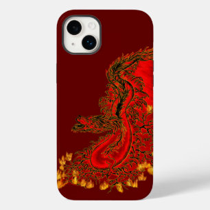 China Dragon red and gold design Case-Mate iPhone Case