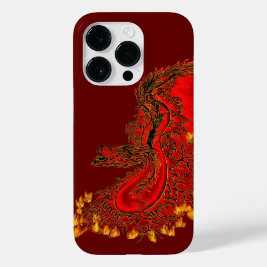 China Dragon red and gold design Case-Mate iPhone Case (Achterkant)