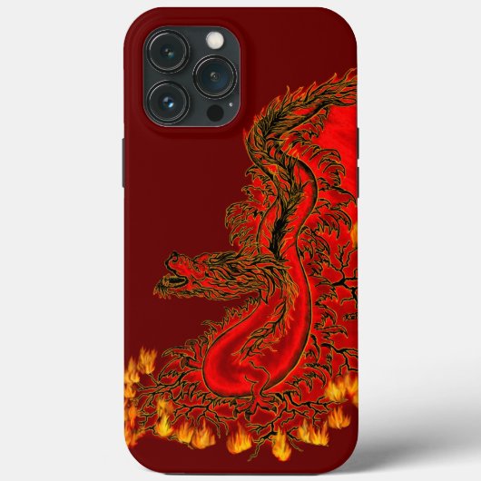China Dragon red and gold design Case-Mate iPhone Case (Achterkant)
