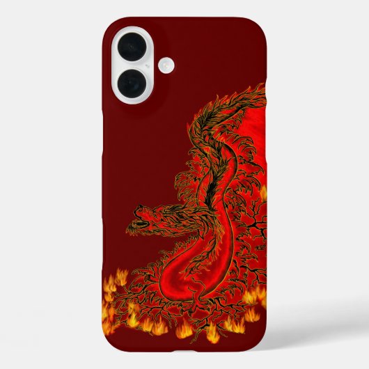 China Dragon red and gold design Case-Mate iPhone Case (Achterkant)
