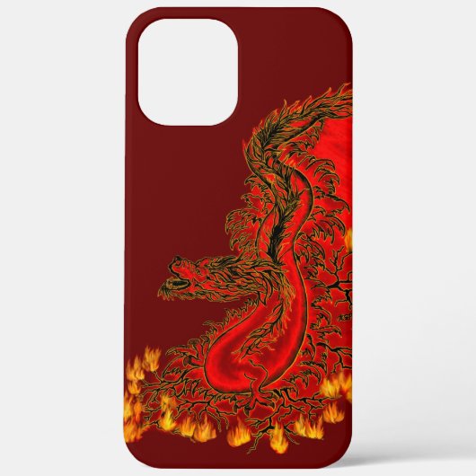 China Dragon red and gold design Case-Mate iPhone Case (Achterkant)