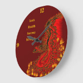 China Dragon red and gold design Grote Klok (Hoek)