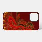 China Dragon red and gold design iPhone Hoesje (Achterkant horizontaal)