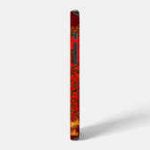 China Dragon red and gold design iPhone Hoesje (Linkerkant)