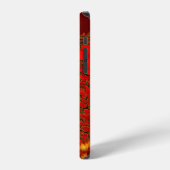 China Dragon red and gold design iPhone Hoesje (Linkerkant)