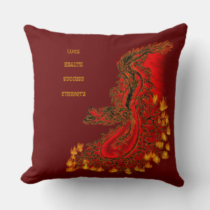 China Dragon red and gold design Kussen