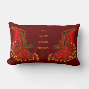 China Dragon red and gold design Kussen