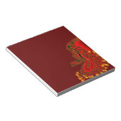 China Dragon red and gold design Notitieblok (Schuin)