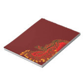China Dragon red and gold design Notitieblok (Linkerzijde)