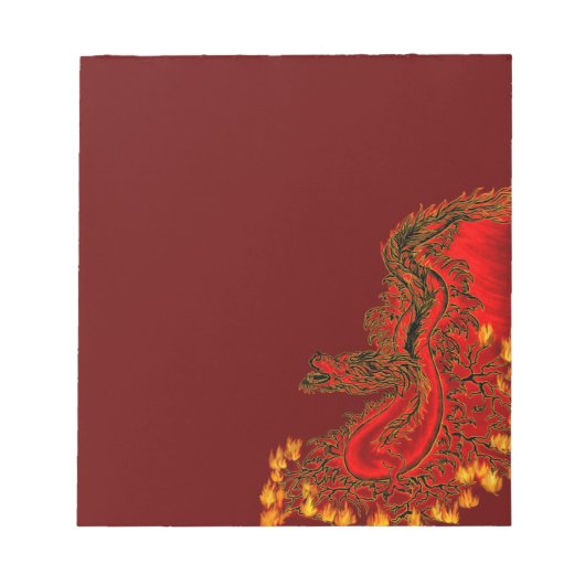 China Dragon red and gold design Notitieblok (Voorkant)