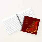China Dragon red and gold design Notitieboek (Binnen)