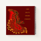 China Dragon red and gold design Notitieboek (Achterkant)