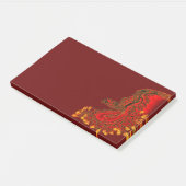 China Dragon red and gold design Post-it® Notes (Schuin)