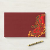 China Dragon red and gold design Post-it® Notes (Op bureau)