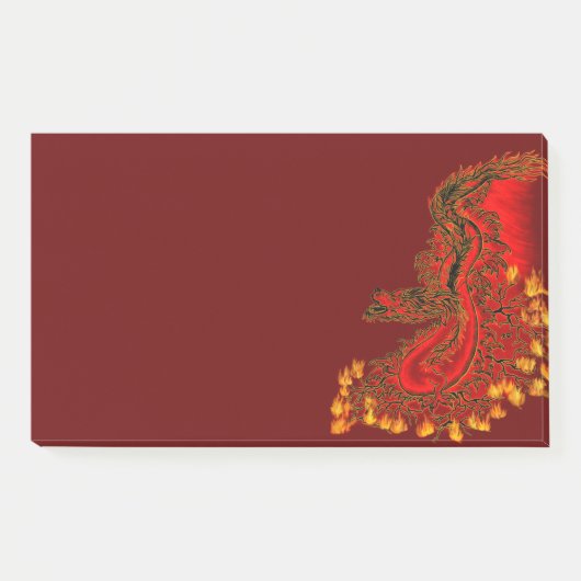 China Dragon red and gold design Post-it® Notes (Voorkant)