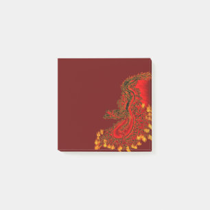 China Dragon red and gold design Post-it® Notes