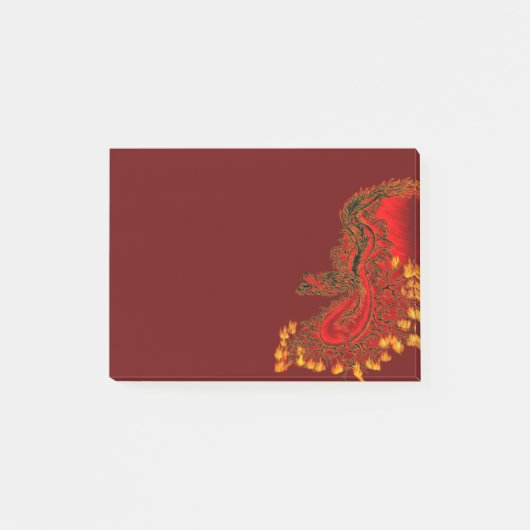 China Dragon red and gold design Post-it® Notes (Voorkant)