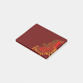 China Dragon red and gold design Post-it® Notes (Schuin)